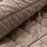 Piecera Washed Velvet Taupe 100×220 cm - Image 2