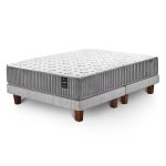 Cama 2 Plazas Silence + Almohada Microfibra + Sábana 180 Hilos Blanca + Respaldo Orleans - Image 3