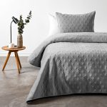 Quilt 1.5 Plazas Diamond Gris
