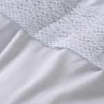 Sábanas 1.5 Plazas Microfibra Crochet Blanco - Image 3