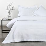 Quilt Súper King Grid Blanco